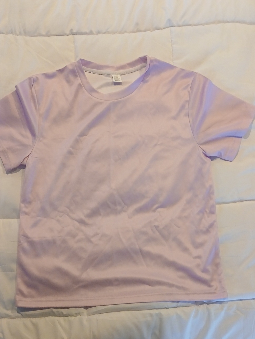 Kids Short Sleeve Crewneck Tee - Light Pink